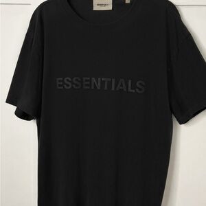 Fear of God Essentials Black Tee Size Medium Men’s